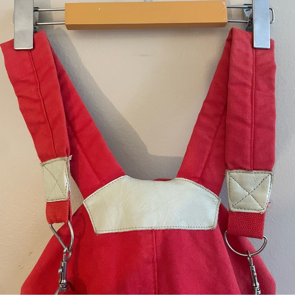 Buffalo David Bitton “Blue Jean Story” Red Canvas Backpack – Y2K Vintage EUC - Picture 16 of 16